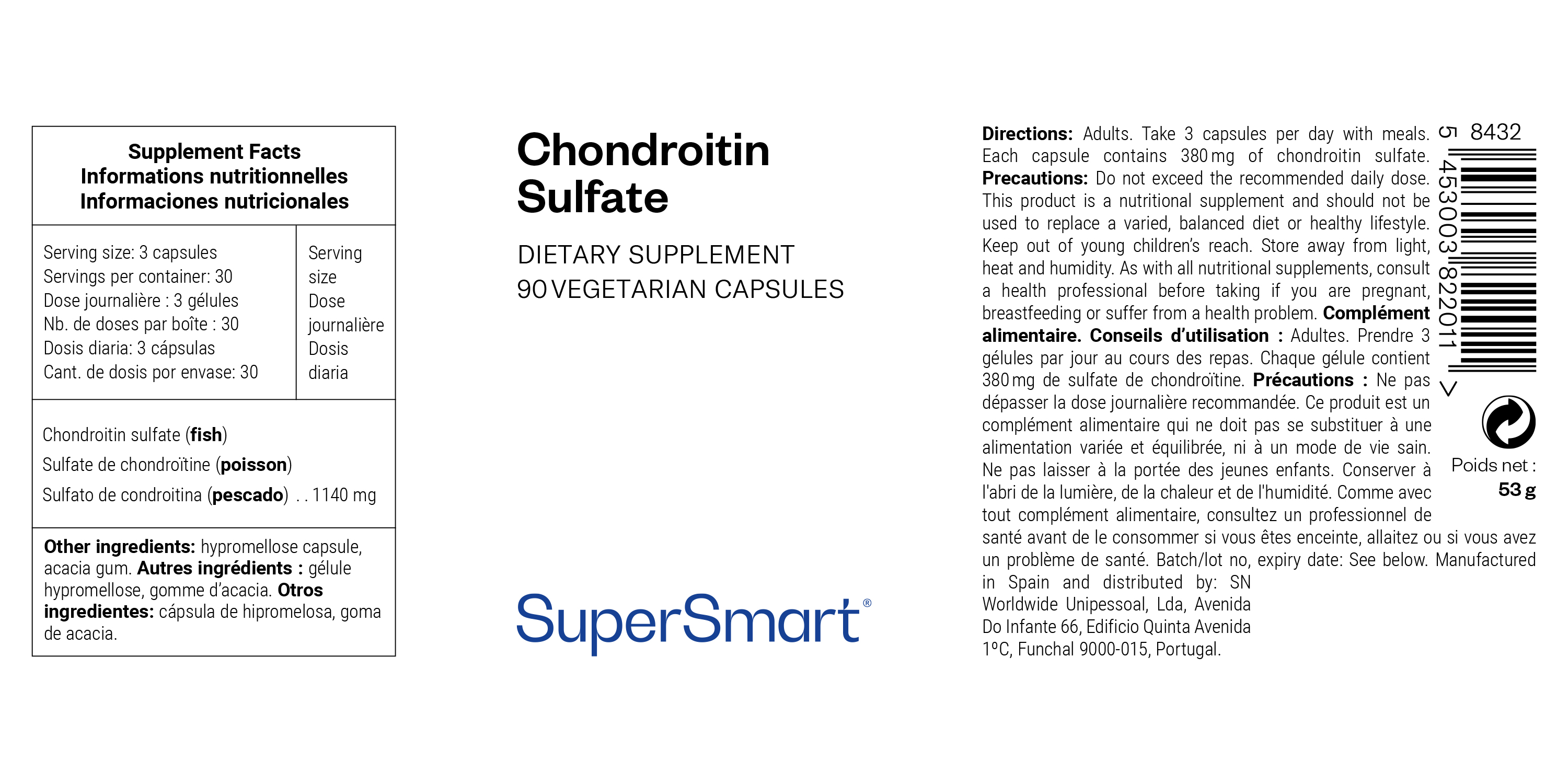Sulfate de Chondroïtine d'Origine Marine