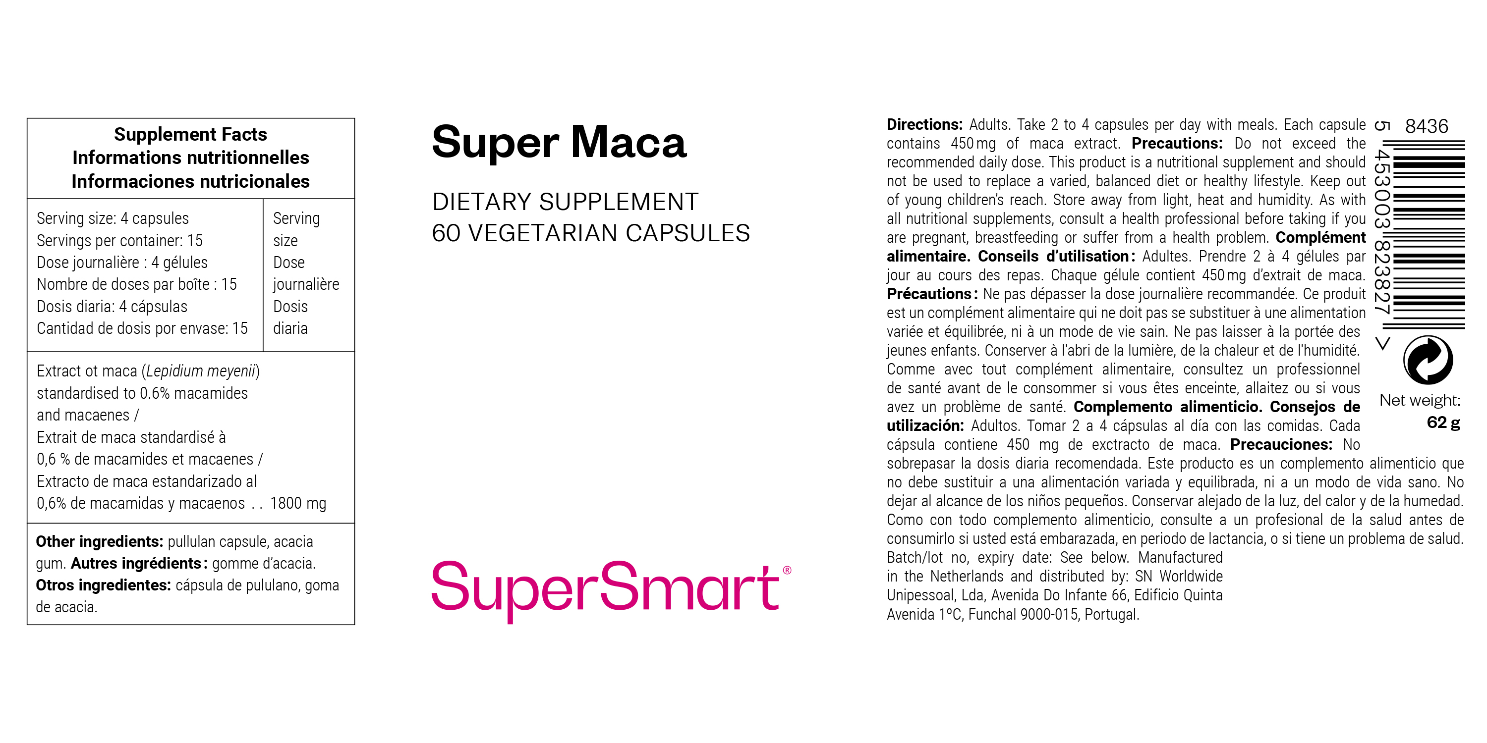 Complément Alimentaire de maca