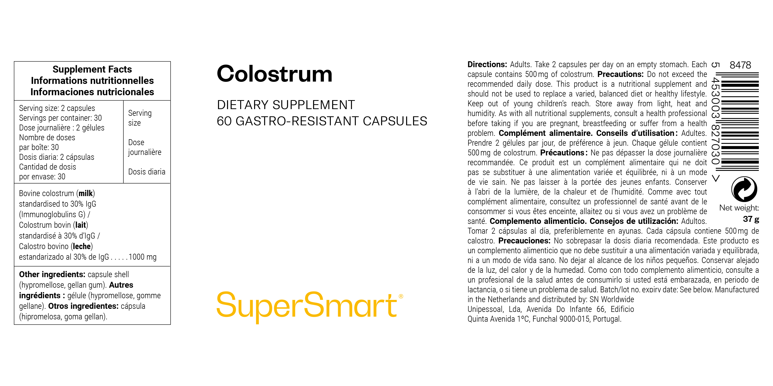 photographie d'un pot de colostrum