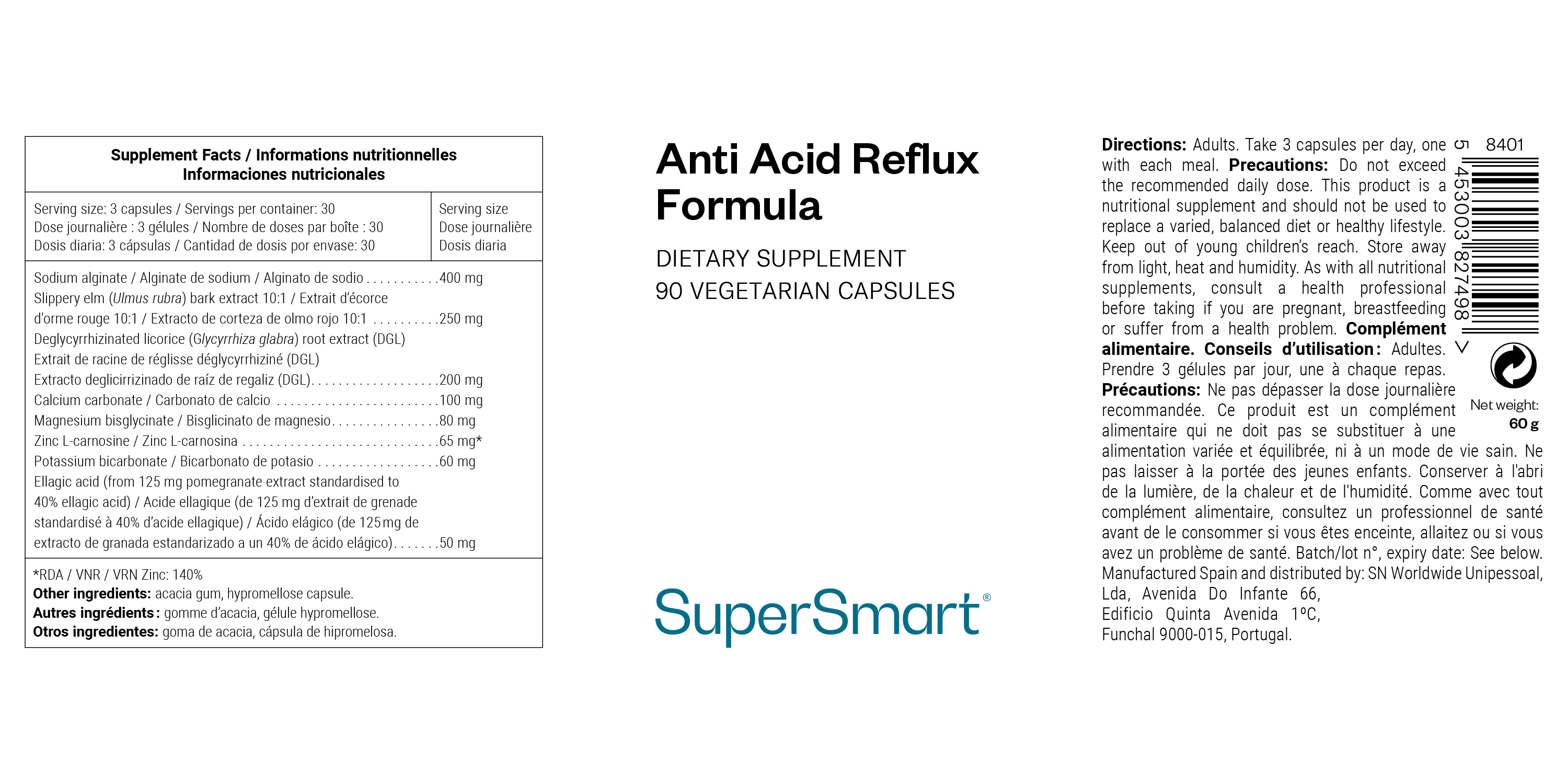 Anti-Acid Reflux Formula